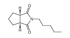 2-pentyl-(3ar,6ac)-tetrahydro-cyclopenta[c]pyrrole-1,3-dione Structure