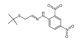 t-Butylmercapto-acetaldehyd-2.4-dinitro-phenylhydrazon Structure
