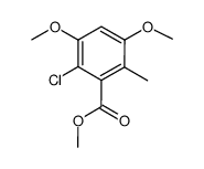 2-chloro-3,5-dimethoxy-6-methylbenzoic acid methyl ester Structure