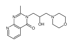 3-(2-hydroxy-3-morpholin-4-ylpropyl)-2-methylpyrido[2,3-d]pyrimidin-4-one结构式