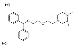 (2R,5S)-1-[2-(2-benzhydryloxyethoxy)ethyl]-2,4,5-trimethylpiperazine,dihydrochloride结构式