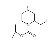 tert-butyl 2-(fluoromethyl)piperazine-1-carboxylate Structure