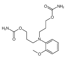 3-[N-(3-carbamoyloxypropyl)-2-methoxyanilino]propyl carbamate结构式