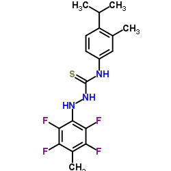 N-(4-Isopropyl-3-methylphenyl)-2-(2,3,5,6-tetrafluoro-4-methylphenyl)hydrazinecarbothioamide Structure