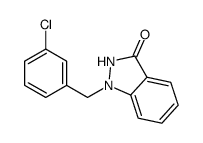 1-[(3-chlorophenyl)methyl]-2H-indazol-3-one结构式