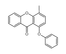 4-methyl-1-phenoxy-xanthen-9-one结构式