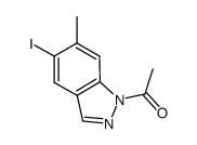 1-acetyl-5-iodo-6-methylindazole结构式