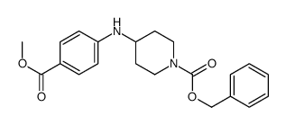 benzyl 4-(4-methoxycarbonylanilino)piperidine-1-carboxylate结构式