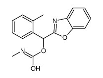 [1,3-benzoxazol-2-yl-(2-methylphenyl)methyl] N-methylcarbamate Structure