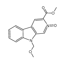 3-(methoxycarbonyl)-9-(methoxymethyl)-9H-pyrido[3,4-b]indole 2-oxide结构式