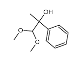 2-hydroxy-2-phenylpropionaldehyde dimethyl acetal Structure