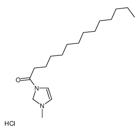 1-(1-methyl-1,2-dihydroimidazol-1-ium-3-yl)tetradecan-1-one,chloride Structure