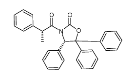 (4S)-3-((2R)-2-phenylpropionyl)-4,5,5-triphenyl-oxazolidin-2-one Structure