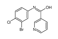 N-(3-bromo-4-chlorophenyl)pyridine-3-carboxamide Structure