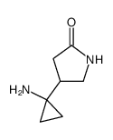 4-(1-aminocyclopropyl)pyrrolidin-2-one结构式