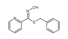 benzyl-2-pyridylhydroxyiminomethyl thioether结构式