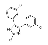 4,5-bis(3-chlorophenyl)-1,3-dihydroimidazol-2-one结构式