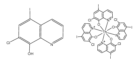 tetrakis(7-chloro-5-iodo-8-quinolinolato)thorium(IV) * 7-chloro-5-iodo-8-quinolinol Structure