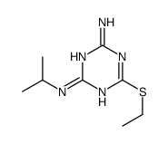 6-ethylsulfanyl-2-N-propan-2-yl-1,3,5-triazine-2,4-diamine结构式