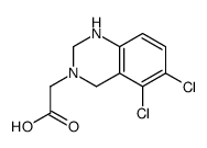 2-(5,6-dichloro-2,4-dihydro-1H-quinazolin-3-yl)acetic acid结构式