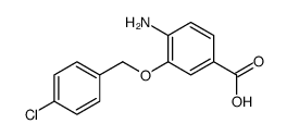 4-amino-3-[(4-chlorophenyl)methoxy]benzoic acid Structure