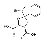 (4R,5R)-2-(1-bromoethyl)-2-phenyl-1,3-dioxolane-4,5-dicarboxylic acid Structure