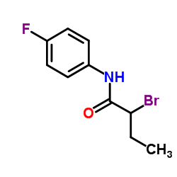 2-Bromo-N-(4-fluorophenyl)butanamide结构式