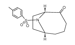 9-(p-tolylsulphonyl)-9-azabicyclo[4.2.1]nonan-2-one Structure