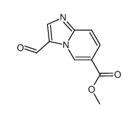 3-Formyl-imidazo[1,2-a]pyridine-6-carboxylic acid methyl ester Structure