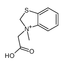 2-(3-methyl-2H-1,3-benzothiazol-3-ium-3-yl)acetic acid Structure