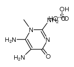 2,5,6-triamino-1-methyl-4-pyrimidone sulfate结构式