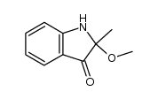 2-methoxy-2-methylindolin-3-one结构式