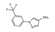 1-[3-(trifluoromethyl)phenyl]-1H-pyrazol-4-amine结构式