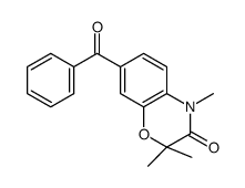 7-benzoyl-2,2,4-trimethyl-1,4-benzoxazin-3-one结构式