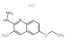 2-Hydrazino-6-ethoxy-3-methylquinoline hydrochloride structure