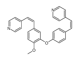 4-[(E)-2-(4-Methoxy-3-{4-[(Z)-2-(4-pyridinyl)vinyl]phenoxy}phenyl )vinyl]pyridine Structure