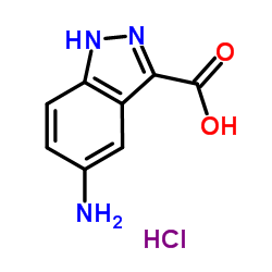 5-Amino-1H-indazole-3-carboxylic acid hydrochloride (1:1) Structure
