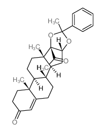 Pregn-4-ene-3,20-dione,16,17-[(1-phenylethylidene)bis(oxy)]-, (16a)- (9CI) picture
