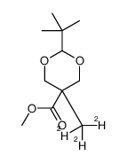 2-tert-Butyl-5-methyl-1,3-dioxane-5-carboxylic Acid Methyl Ester-d3 Structure