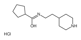 N-[2-(4-piperidyl)ethyl]cyclopentanecarboxamide hydrochloride picture