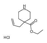 ETHYL 4-ALLYL-4-PIPERIDINECARBOXYLATE HYDROCHLORIDE Structure