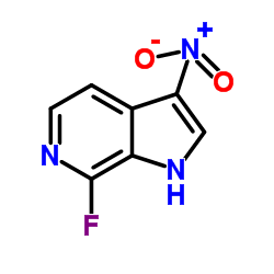 7-Fluoro-3-nitro-6-azaindole结构式