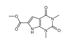 Methyl 1,3-dimethyl-2,4-dioxo-2,3,4,7-tetrahydro-1H-pyrrolo[2,3-d]pyrimidine-6-carboxylate structure