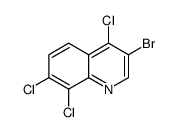 3-bromo-4,7,8-trichloroquinoline structure