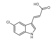 3-(5-chloro-1H-indol-3-yl)acrylic acid结构式