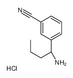 3-[(1S)-1-aminobutyl]benzonitrile,hydrochloride Structure