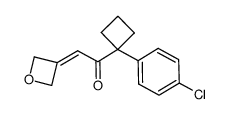 1-[1-(4-chlorophenyl)cyclobutyl]-2-(oxetan-3-ylidene)ethanone Structure