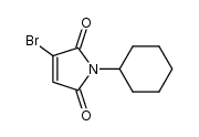 N-cyclohexyl-α-bromomaleimide结构式