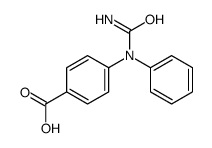 4-(N-carbamoylanilino)benzoic acid Structure