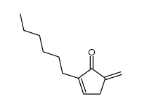 2-hexyl-5-methylenecyclopent-2-enone Structure